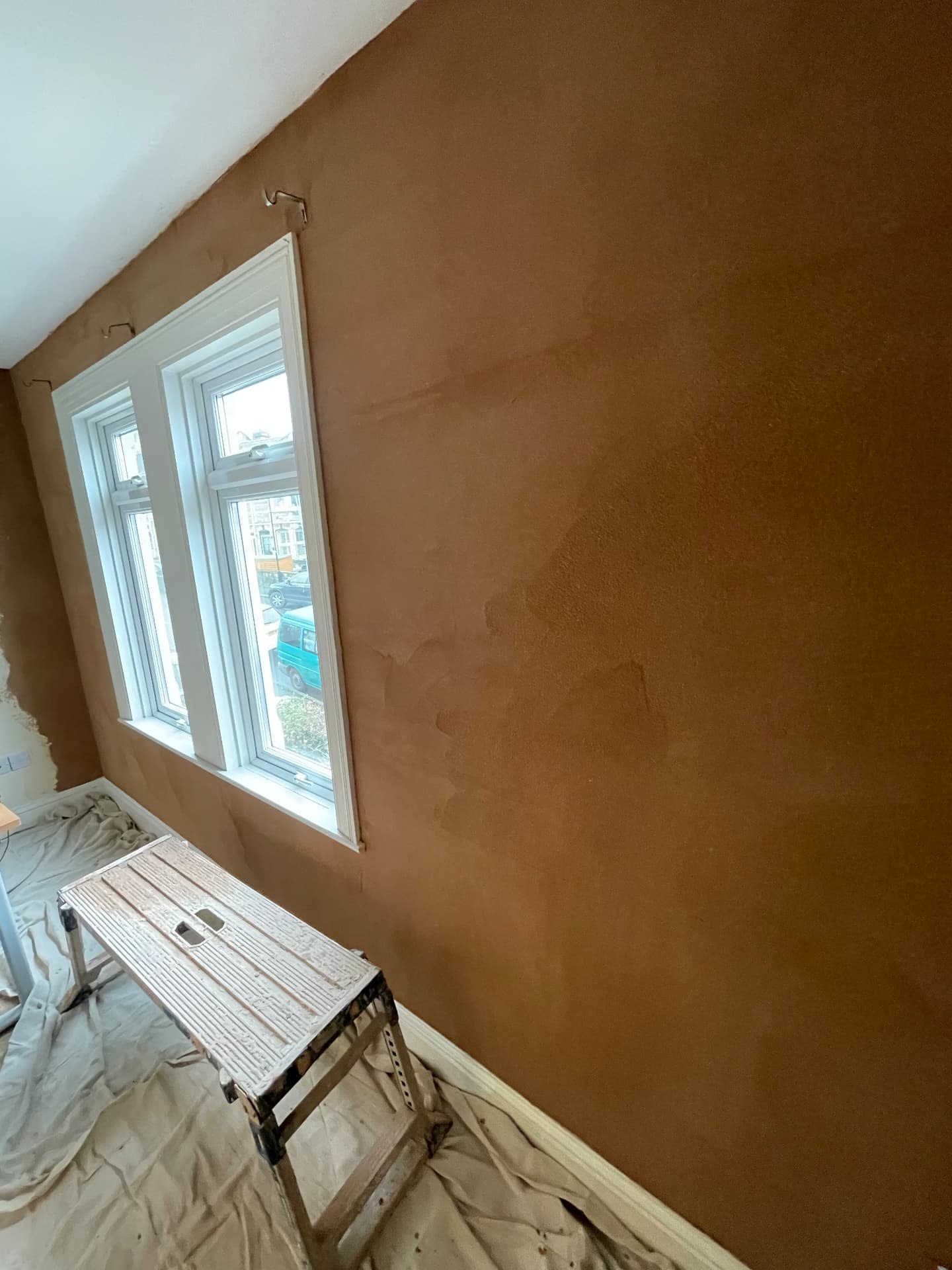 AeroCork internal cork insulation applied to a cold wall in a Bath home